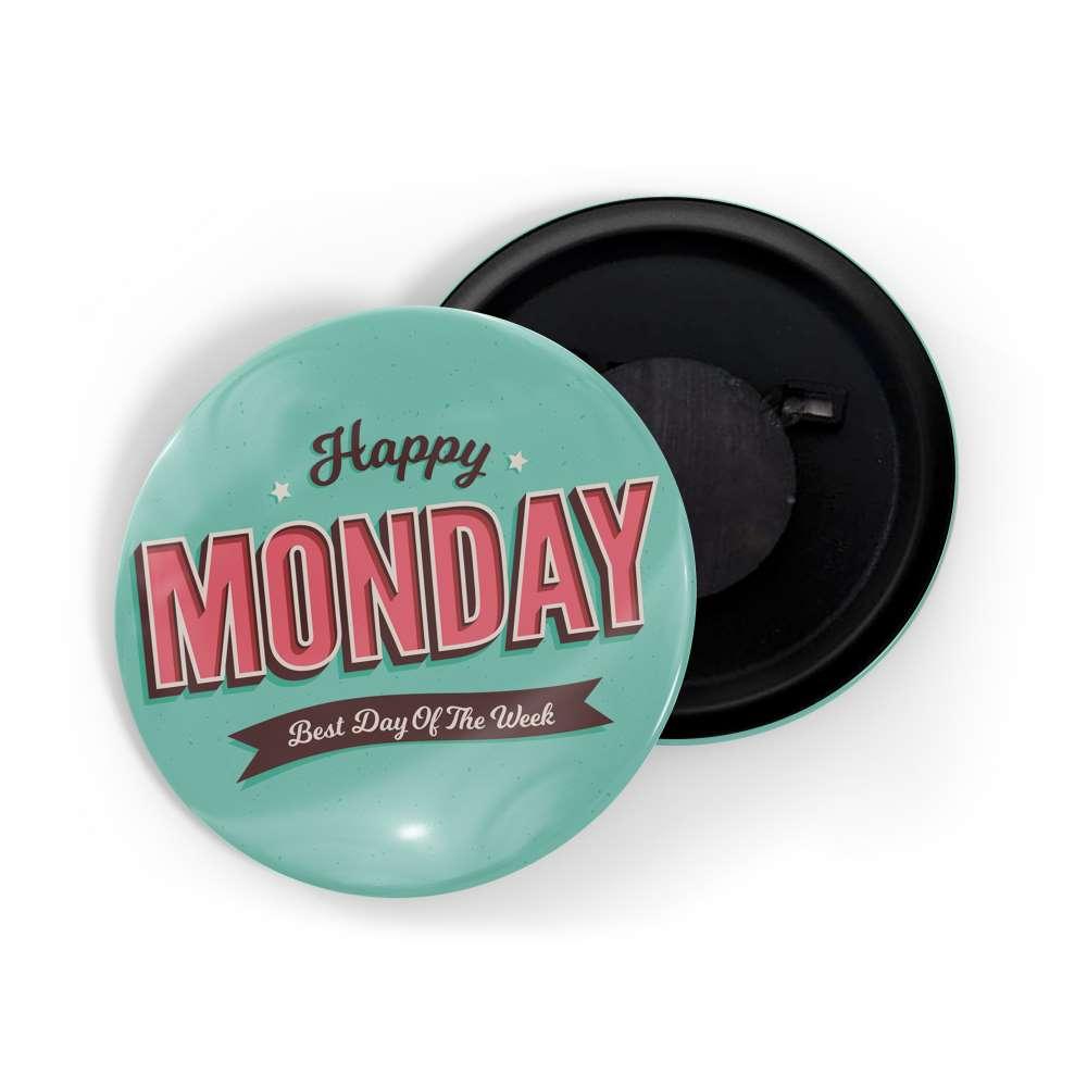dhcrafts Fridge Magnet Green Monday Best Day of The Week Glossy Finish Design Pack of 1